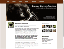 Tablet Screenshot of bremer-katzen-pension.de